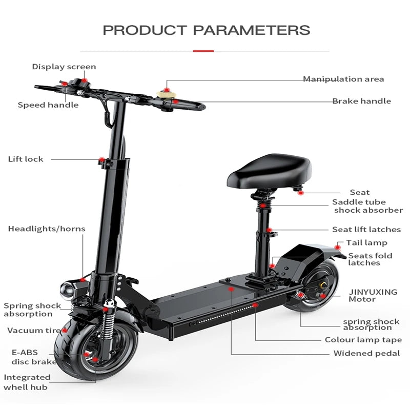 E5 Folding Adult Electric Scooter